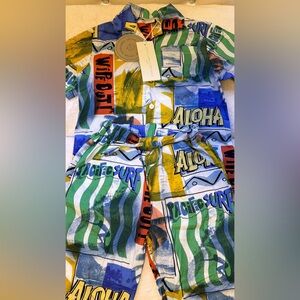 Stella McCartney Kids Vibrant Graphic ALOHA  Shirt & Shorts